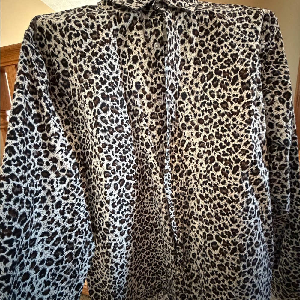 Leopard Print Men's Shirt